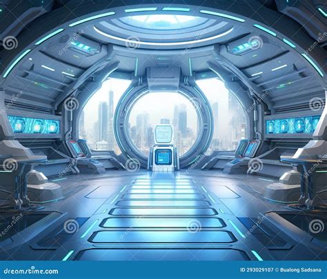 Space Station Futuristic Interior Space Station Futuristic Interior ...