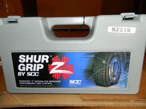 Sell NEW SCC SHUR GRIP Z SZ319 TIRE CHAIN PASSENGER CAR SNOW CABLE TRACTION SZ 319 in ...