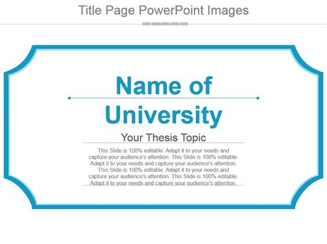 Powerpoint Title Page Example