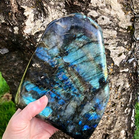 6.9 lb Labradorite Standing Freeform Mineral Display Specimen