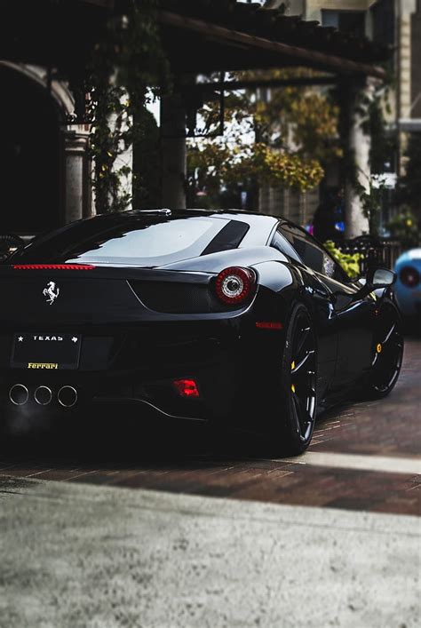 Ferrari 458 Matte Black Wallpaper