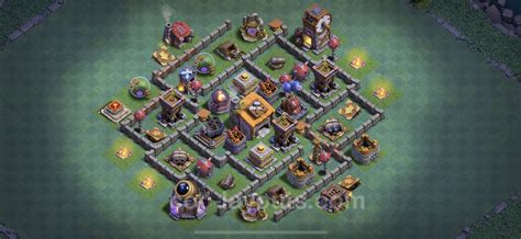 Unbeatable Builder Hall Level 6 Base with Link - Clash of Clans - BH6 ...