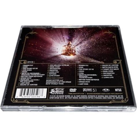 Taylor Swift Speak Now World Tour Live CD+DVD Plus BONUS Record Store ...