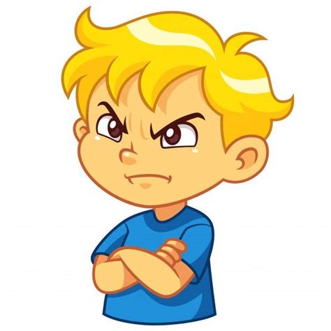 Expresión angry boy Vector Premium | Premium Vector #Freepik #vector #ninos #azul #caracter # ...