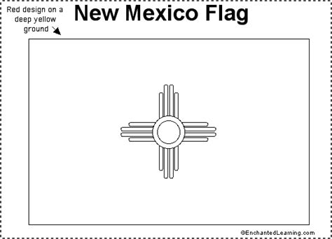 New Mexico Flag Printout - EnchantedLearning.com