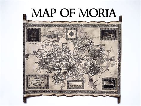 Map of Moria Lord of the Rings Map Mines of Moria Map - Etsy | Mines of moria, The hobbit map ...