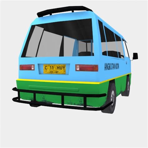 Angkot - Indonesian City Transport Vehicle 3D Model $14 - .max - Free3D