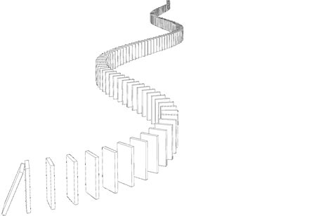 tikz pgf - How to make dominoes falling? - TeX - LaTeX Stack Exchange