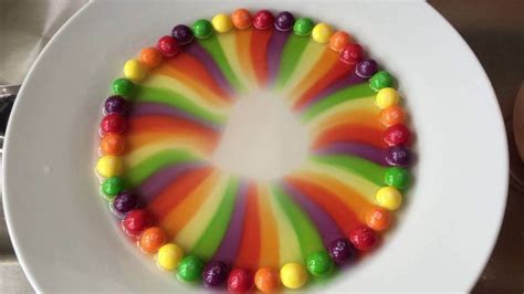 Skittles candy dissolves into rainbows | The Kid Should See This