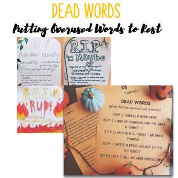 DEAD WORDS PROJECT! Putting OVERUSED and OVERRATED Words to Rest | Dead ...