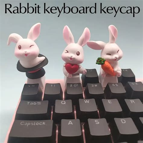 Anime Rabbit Cartoon Key Caps For Backlit Mechanical Keyboard | Free Shipping For New Users | Temu