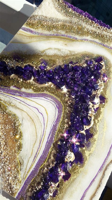 Resin geode wall decor Resin Art, Geode, Wall Decor, Wall Hanging Decor, Wall Decorations