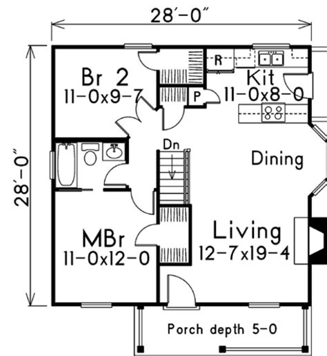 28 X 28 House Floor Plans - floorplans.click