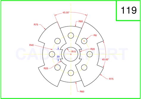 AUTOCAD 2D DRAWING FOR PRACTICE - Page 4 of 4 - Technical Design