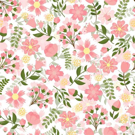 Seamless spring floral background ⬇ Vector Image by © K3star | Vector Stock 44174177