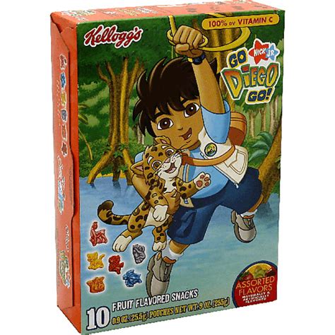 Kellogg's® Nickelodeon™ Go, Diego, Go! Great Dinosaur Rescue Fruit Flavored Snacks 10 ct Pouches ...