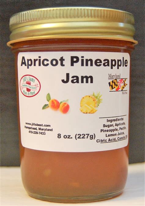 Apricot Pineapple Jam - Jill's Jams Mixes & More