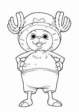 Tony Chopper Simple coloring  One Piece Coloring Pages sketch template