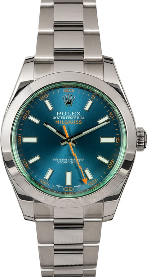 Rolex Milgauss Green Crystal 116400 GV - On Sale Now at Bob's Watches