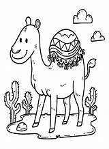Cute Cartoon Camel Coloring Page  Free Printable Pages sketch template