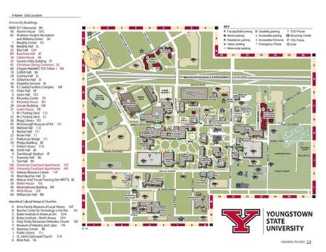 Youngstown State Campus Map - China Map Tourist Destinations