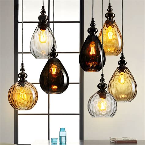 Mercury glass pendant light fixtures for Kitchen Dining room Bar Shop ...