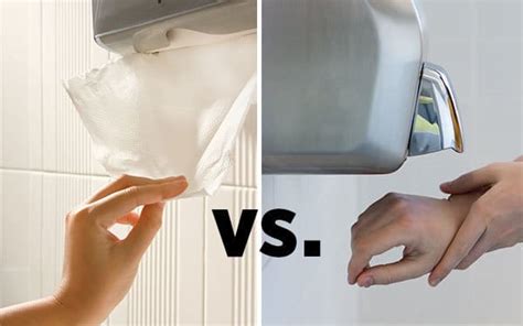 HAND DRYER VS PAPER TOWEL