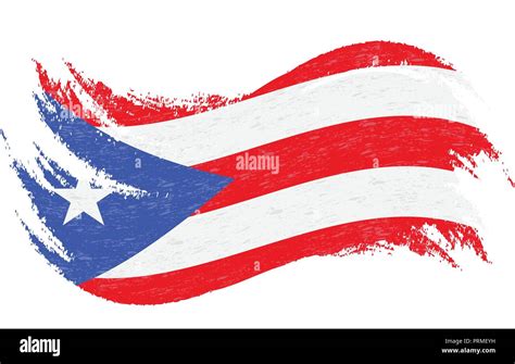 Bandera De Puerto Rico Dibujo