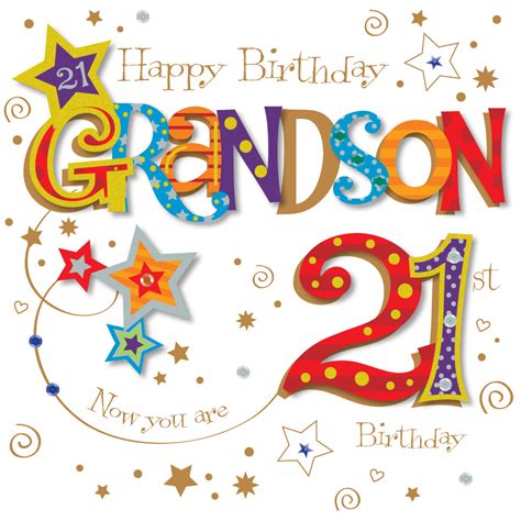 Grandson 21st Birthday Greeting Card | Cards