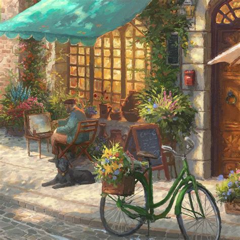 Italian Café – Limited Edition Art | Thomas Kinkade Studios | Thomas kinkade paintings, Thomas ...