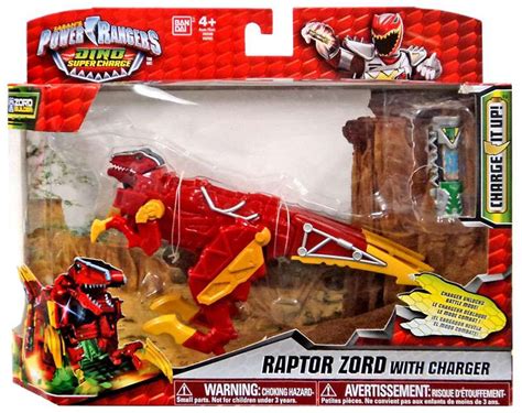 Power Rangers Dino Super Charge Zord Builder Red Raptor Zord Action ...