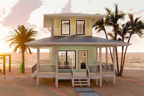 Beach Lover's Dream Tiny House Plan - 62575DJ | Architectural Designs ...