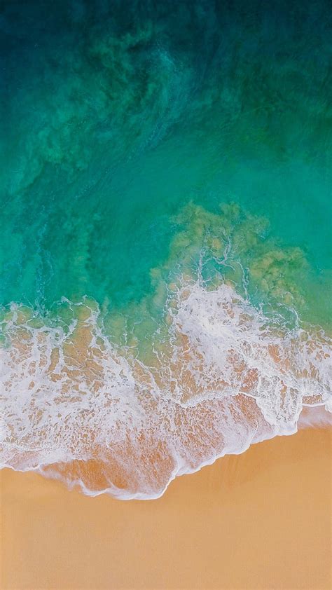 1080P free download | IOS 11, android, beach, galaxy, green, nature, ocean, pattern, sea, stoche ...