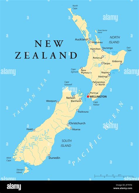 Detailed New Zealand Map - Almire Marcelia