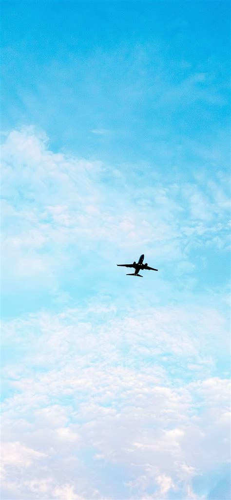 Download Blue Pastel Aesthetic Airplane Wallpaper | Wallpapers.com