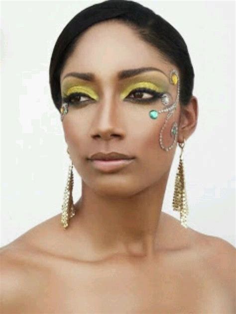 Pin by Akilah on Makeup | Carnival makeup, Rhinestone makeup, Trinidad ...