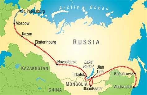 Siberian Railway Map
