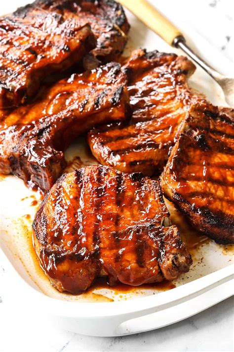 Grilled Pork Chops with BEST Spice Rub and BBQ Sauce!