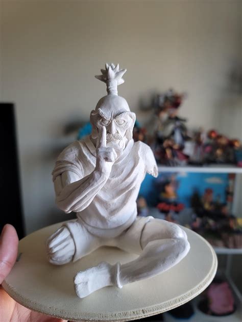 [self] HunterXHunter Isaac Netero zero hand sculpture : r/Sculpture