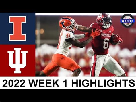 Illinois vs Indiana Highlights | College Football Week 1 | 2022 College Football Highlights ...