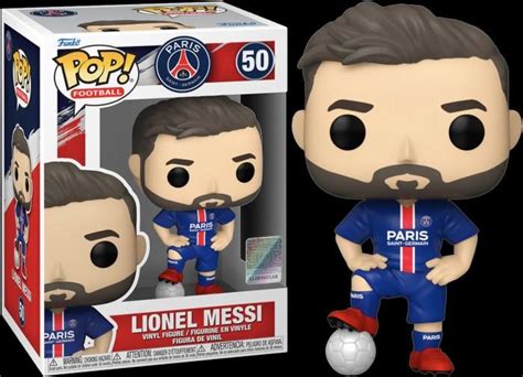 Funko Pop! Football (Soccer) - Lionel Messi Paris Saint-Germain #50, Hobbies & Toys, Toys ...