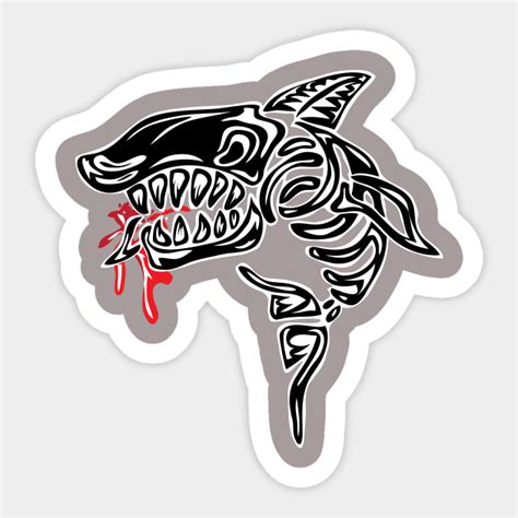 Shark Skull - Design - Sticker | TeePublic