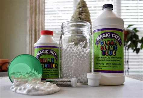 Crunchy Snow Slime Recipe - Magic City Slime