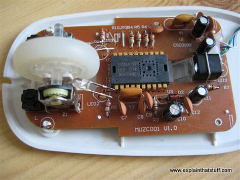 The parts inside an optical computer mouse | Open up a compu… | Flickr