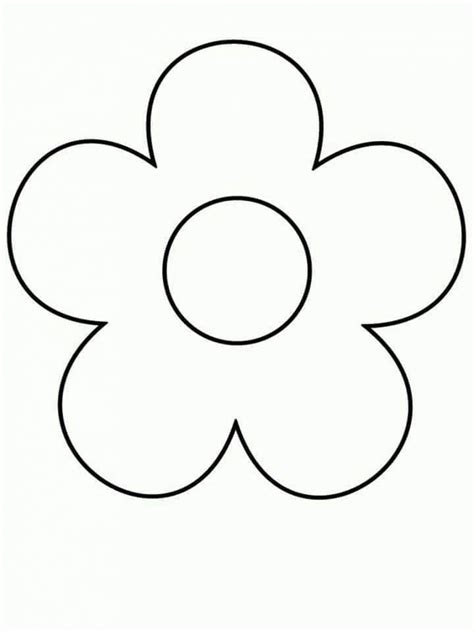 Pin on Preescolar | Easy flower drawings, Printable flower coloring pages, Shape coloring pages