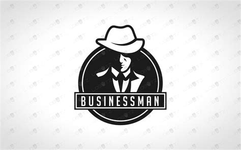 Business Man Logo For Sale | Premade Business Man Logo - Lobotz LTD