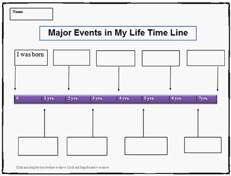 Personal Timeline Worksheet Social Work