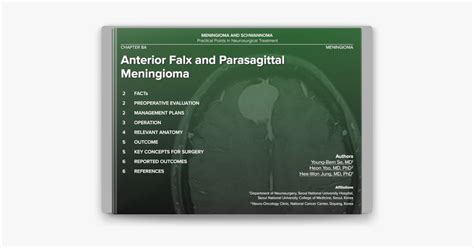 ‎Anterior Falx and Parasagittal Meningioma on Apple Books