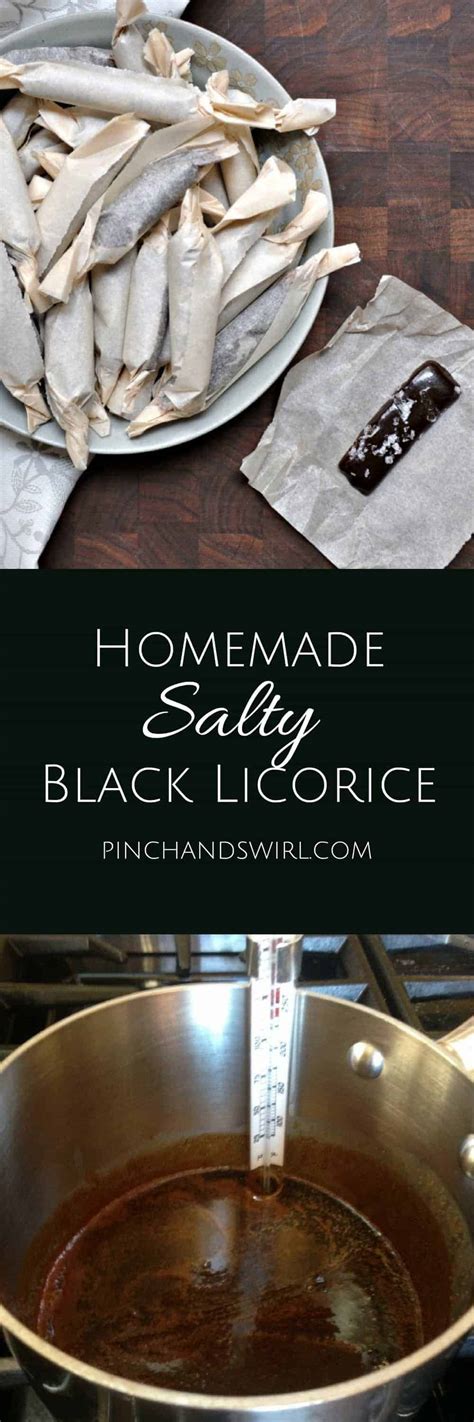 Homemade Salty Black Licorice - Pinch and Swirl