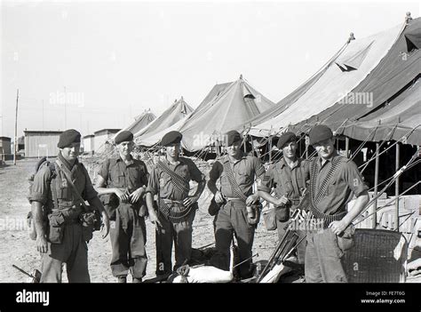 42 Cdo RM patrol prep Khormaksar airfield Aden Yemen 1967 British Stock ...